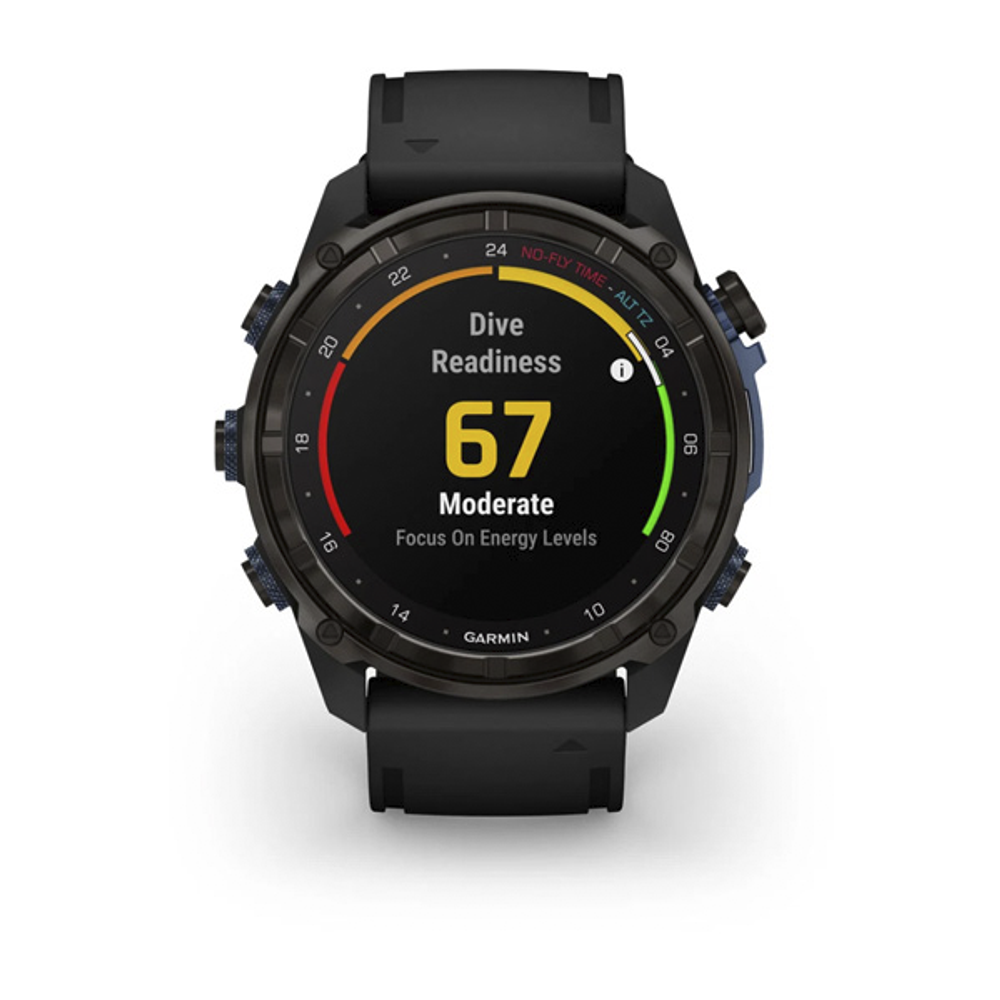 Умные часы Garmin Descent Mk3i титановый DLC серо-карбонового цвета/черный ремешок 51 мм 010-02752-11