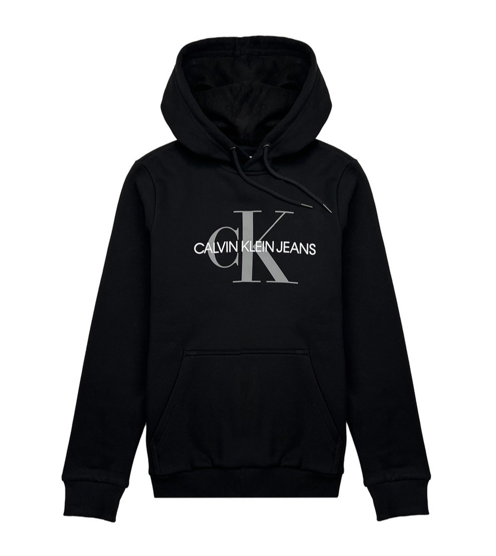 Худи Calvin Klein Monogram Logo Fleece Black