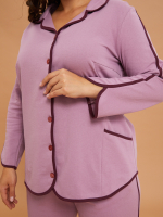 Кофта Кфн-002Х/пудра-бордо