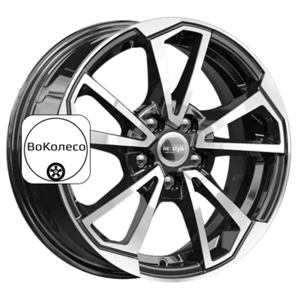 6x15/5x100 ET40 D57,1 КС1005 Алмаз черный K&K