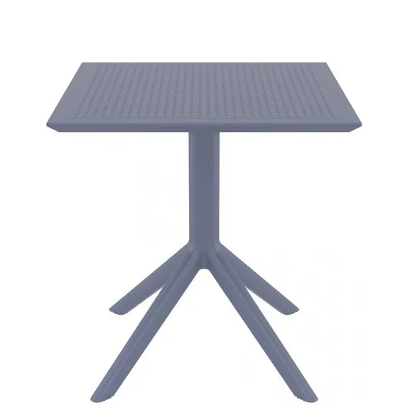 Стол пластиковый Sky 70х70 серый