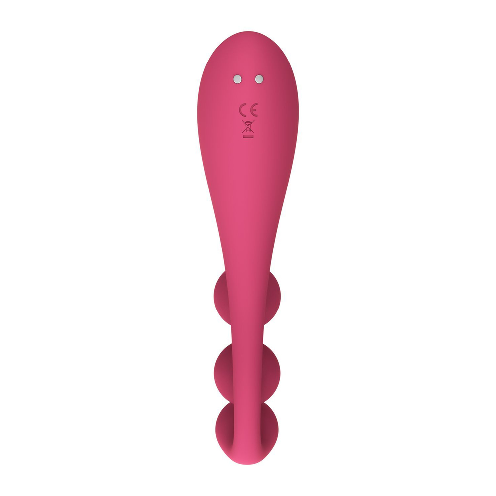 Тройной вибромассажёр Satisfyer Tri Ball 1, красный