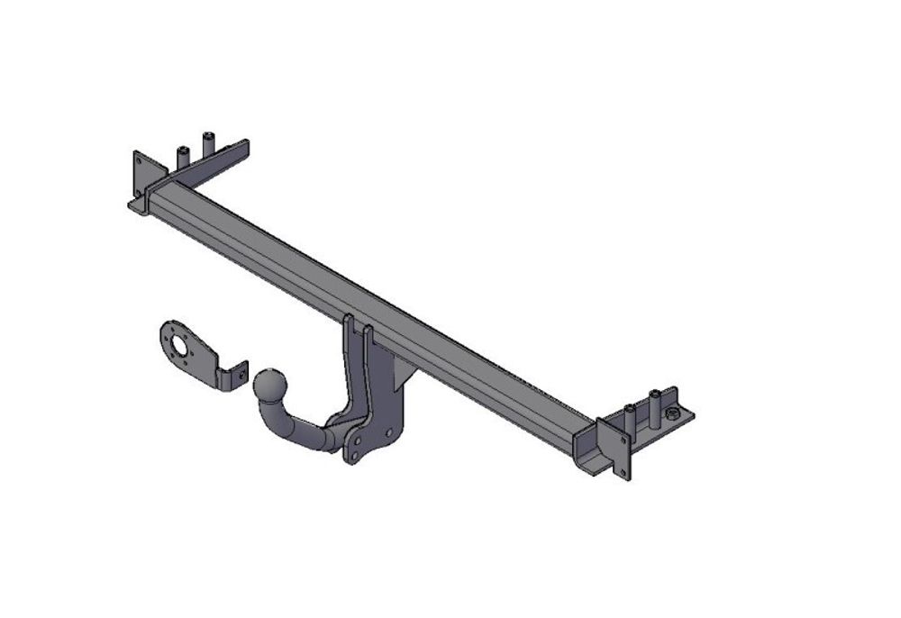 Фаркоп Chevrolet Lacetti седан с 2004 г. Daewoo Gentra седан с 2013 г. (без электрики) (Трейлер)