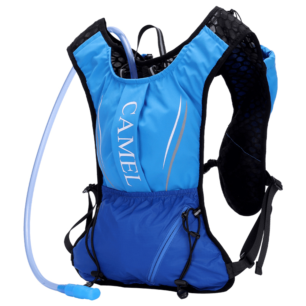 CAMEL Abrasive Fabric Backpack Medium Unisex Blue/Black