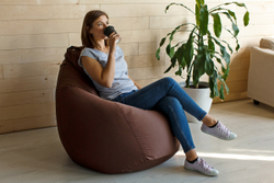 Кресло Мешок Груша Фьюжн Коричневое (5XL, Классический)