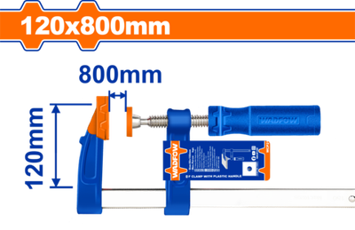 Струбцина F-типа 120х800 мм (6) WADFOW WCP2124