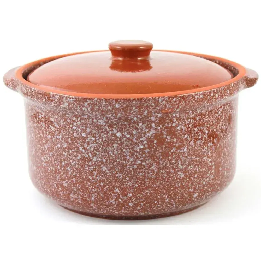 Горшок- сотейник 1,5л (мрамор коричневый)1ГС3мк-6