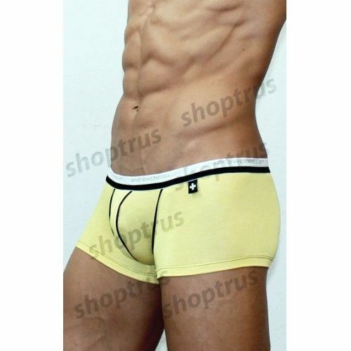 Мужские трусы хипсы желтые Andrew Christian V Slim Boxer yellow