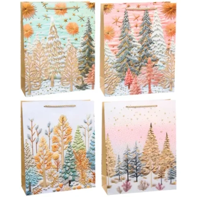 Пакет подарочный «Зимний Рассвет» 26*32*10 см, микс