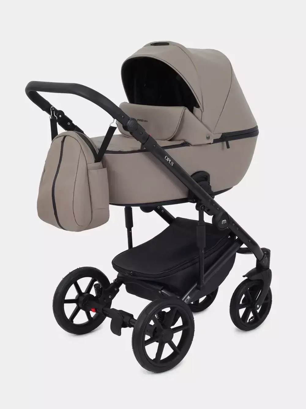 Коляска универсальная 3 в 1 Mowbaby Opus/экокожа