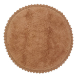 Стираемый коврик Nattiot Perla Toffee (Ø110 см), хлопок, коричневый