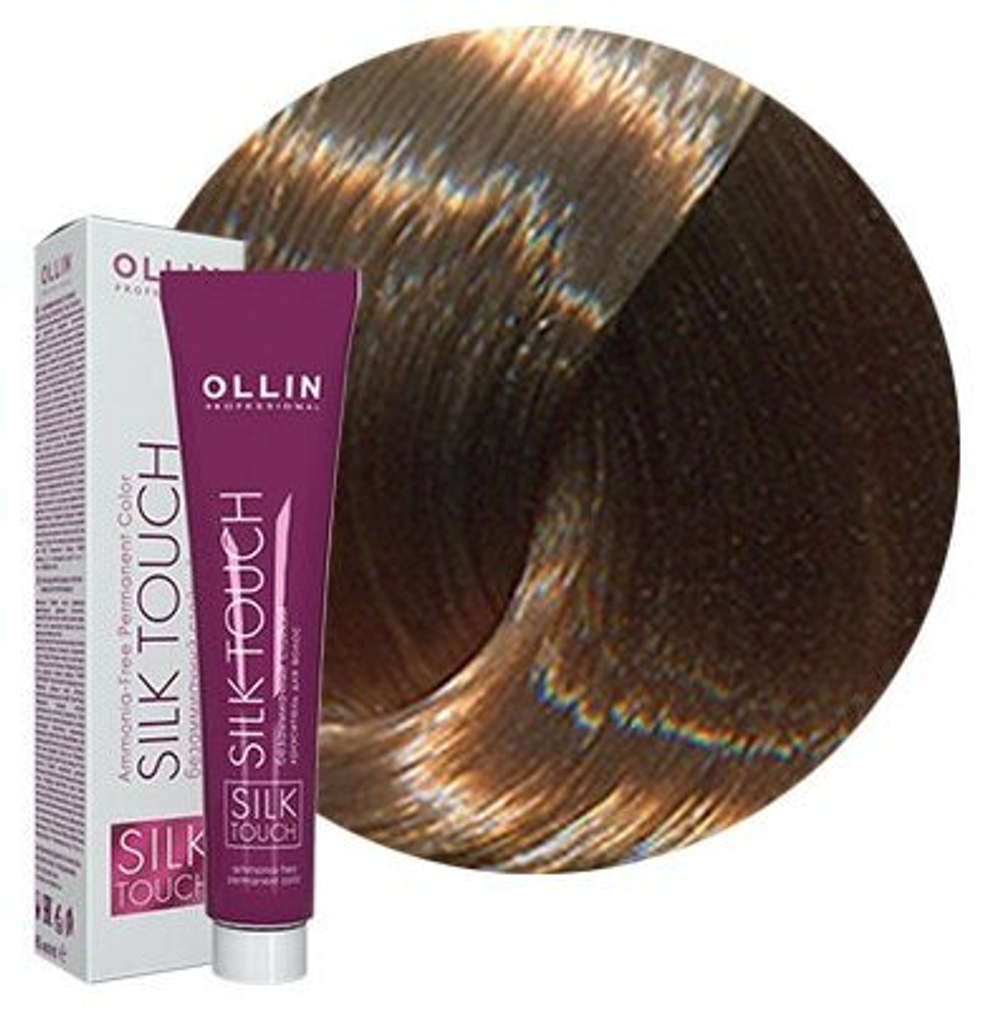 OLLIN SILK TOUCH 9/31 блондин золотисто-пепельный 60мл Безаммиачный стойкий краситель для волос