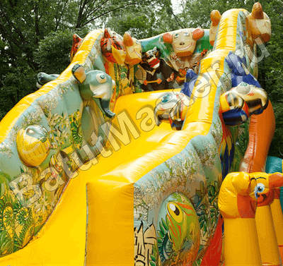 Коммерческий надувной батут "Нильский крокодил"