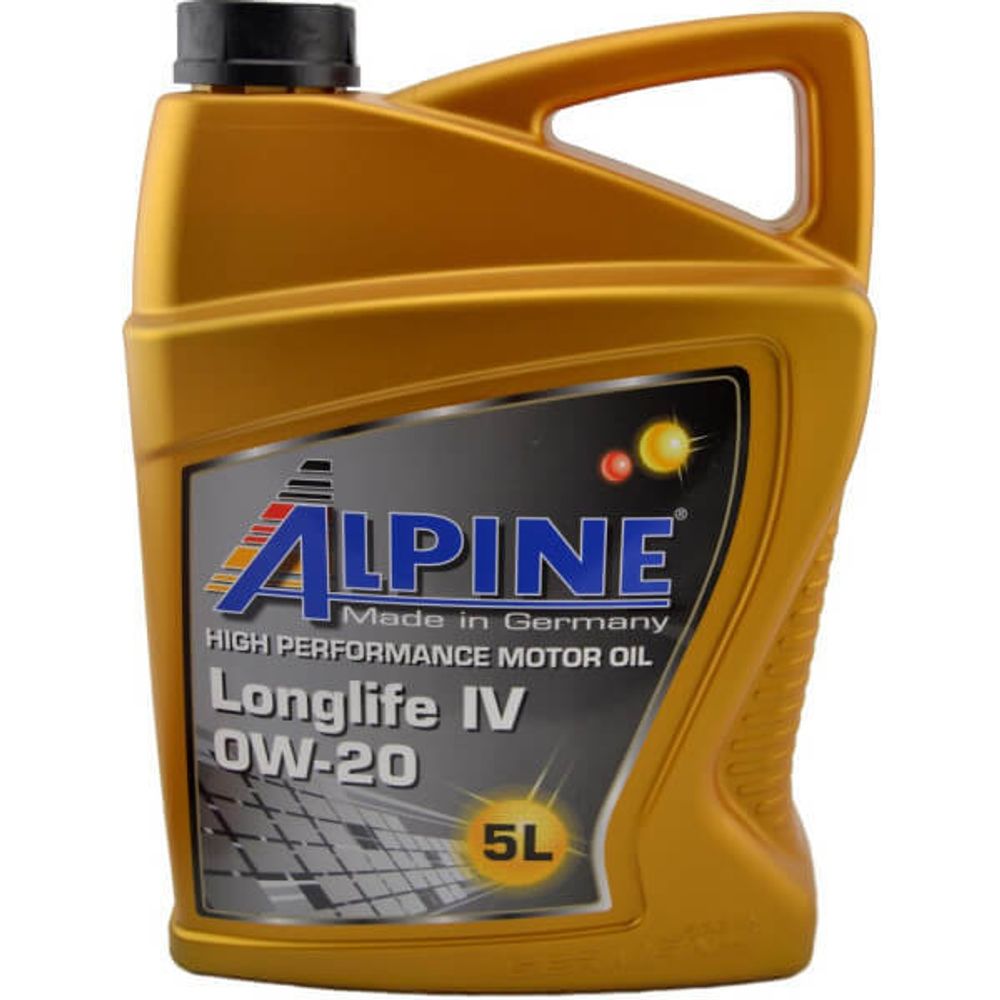 Моторное масло синтетическое Alpine Longlife IV 0W-20 5 л х4 шт