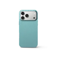 Чехол для iPhone 17 - Зернистая кожа - голубой
