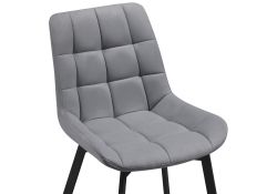 Стул на металлокаркасе Челси серый 02 / черный