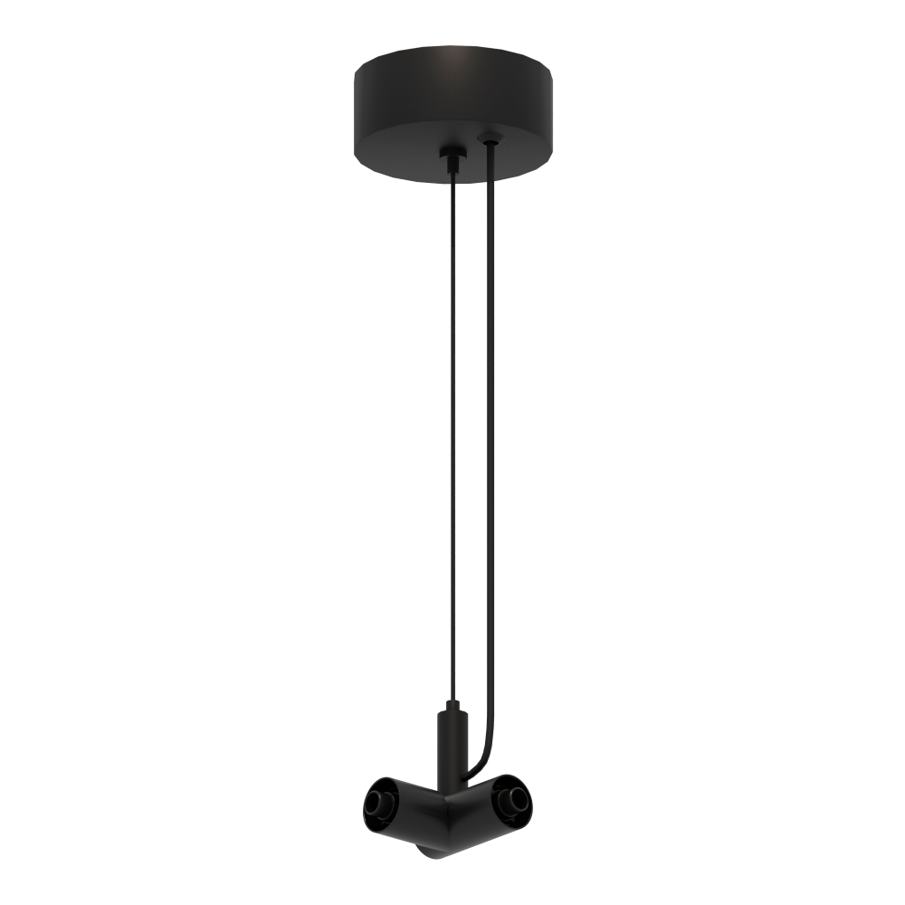 ST1601.459.00 Подвесной токопроводящий угловой соединитель с подводом питания ST-Luce Черный