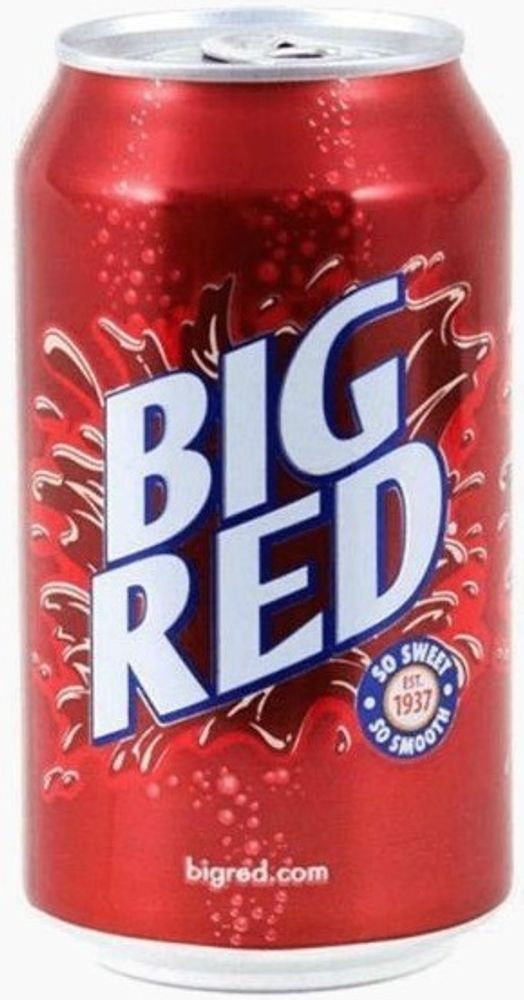 Газированный напиток BIG Red 0.355 банка - 12 шт
