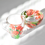 Набор "Ланч" 2 предмета (кружка 250мл, салатник 250мл) "Тюльпаны"