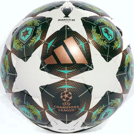 Мяч футзал. ADIDAS UCL Pro Sala JH1294, р.4, FIFA Quality Pro, 32п, ПУ, руч.сш, бело-зеленый