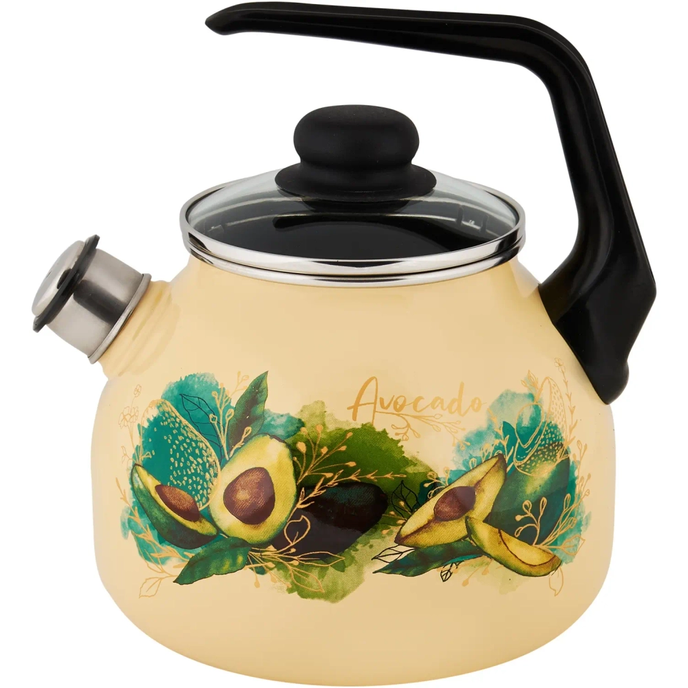 Чайник эмал 3,0л со свистком Avocado TM Appetite