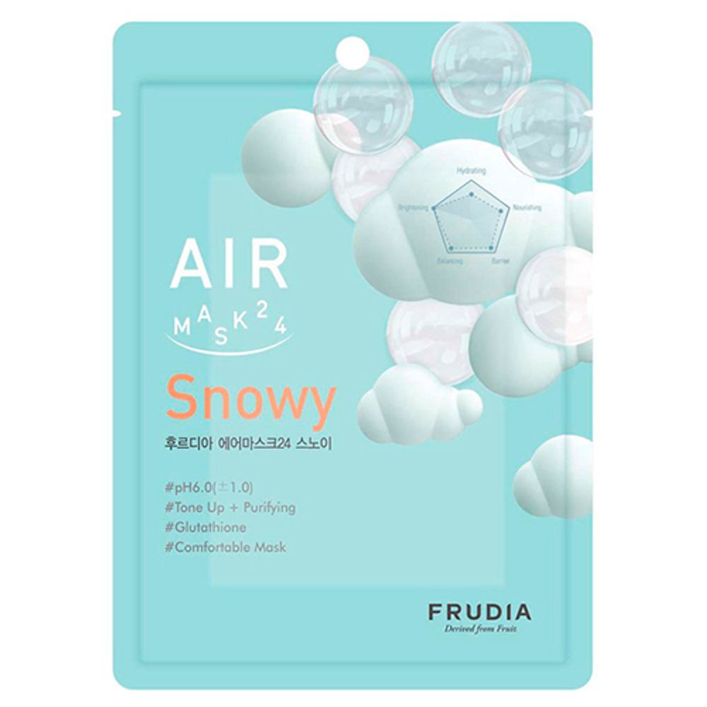 Frudia Маска для лица обновляющая кремовая - Air mask 24 snowy, 25мл