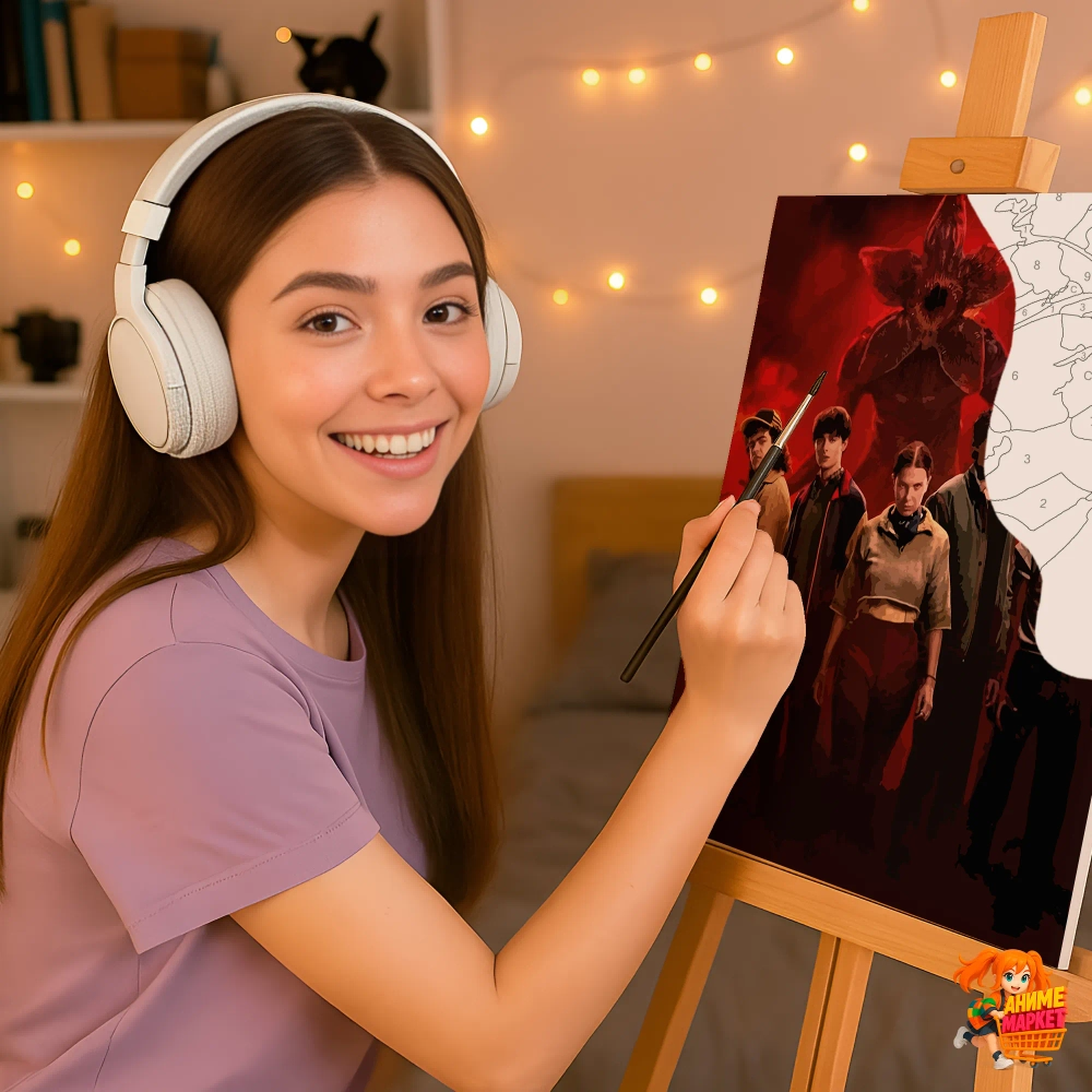 Картина по номерам Очень странные дела Stranger Things