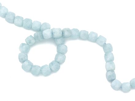 Аквамарин огранка 8мм (бусина)