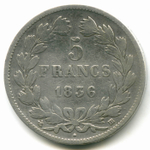 5 франков 1836. Франция (F)