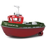 Радиоуправляемый пожарный буксир HENG LONG TYXIN TUGBOAT 686 с дистанционным управлением 1/72
