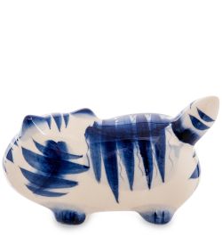 ГЛ- 529 Фигурка «Котяра» ср. (Гжельский фарфор)