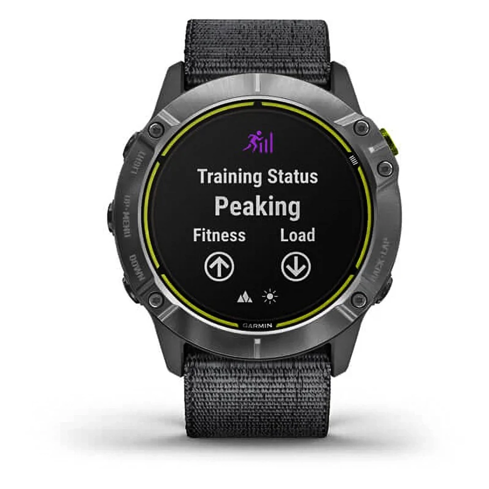 Часы для экстремальных видов спорта Garmin Enduro стальной корпус и серый нейлоновый ремешок UltraFit 010-02408-00