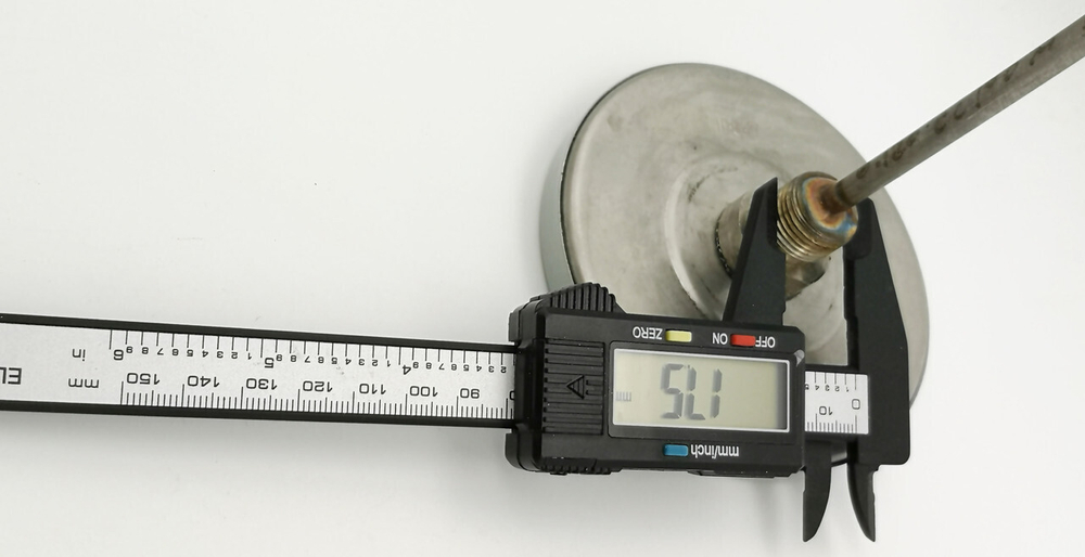 Термометр биметаллический ТБ-2 (0+120),100мм, 1.5, G1/2, осевой, показывающий