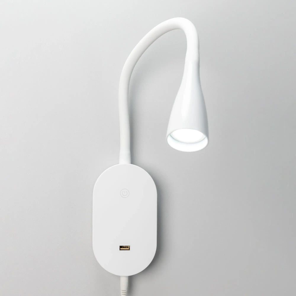 Citilux Рио CL704380N LED Светильник гибкий с USB Белый