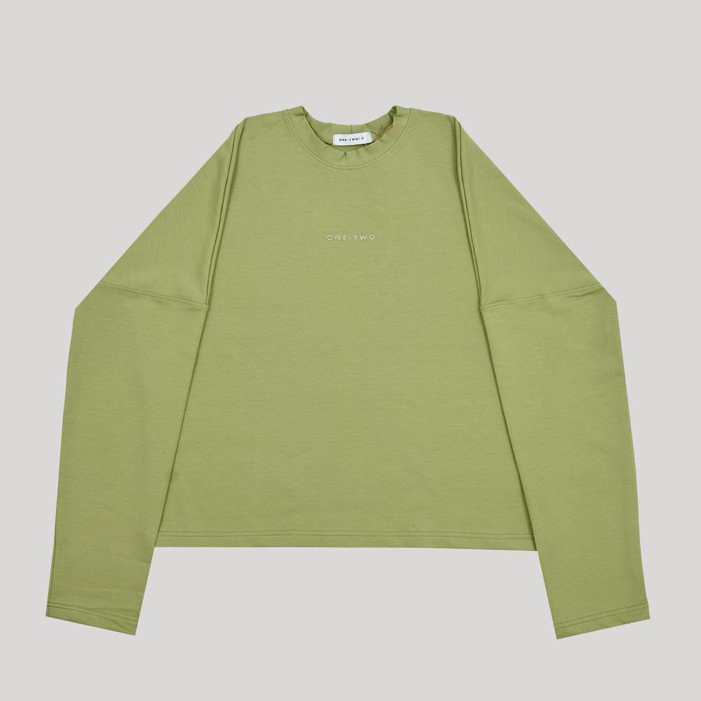 LS T-Shirt LOGO Sage