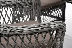 "Эспрессо–150 S" обеденная группа плетеная, цвет графит