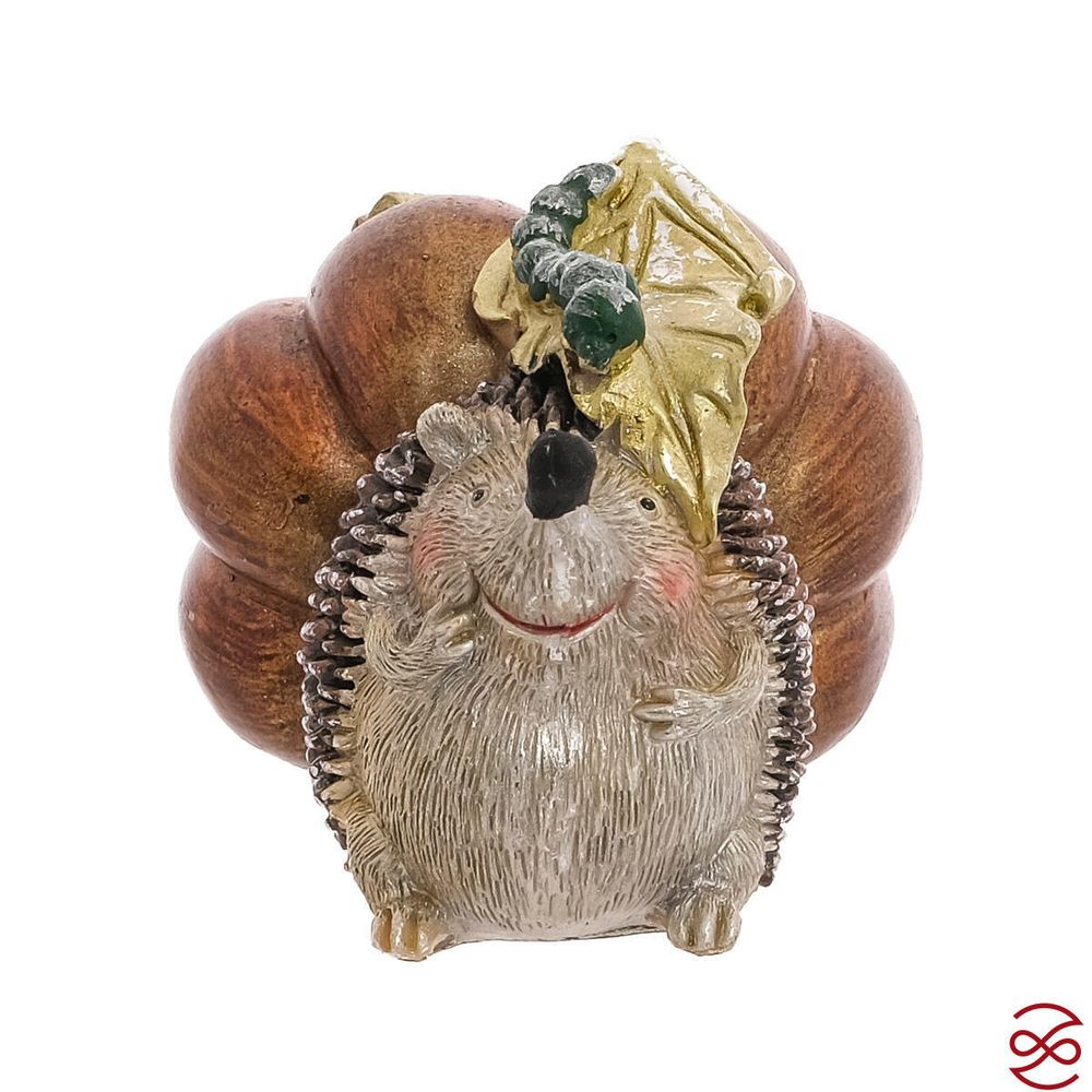 Набор статуэток Repast Ёжики с тыквой 10*8*7 см (4 шт)