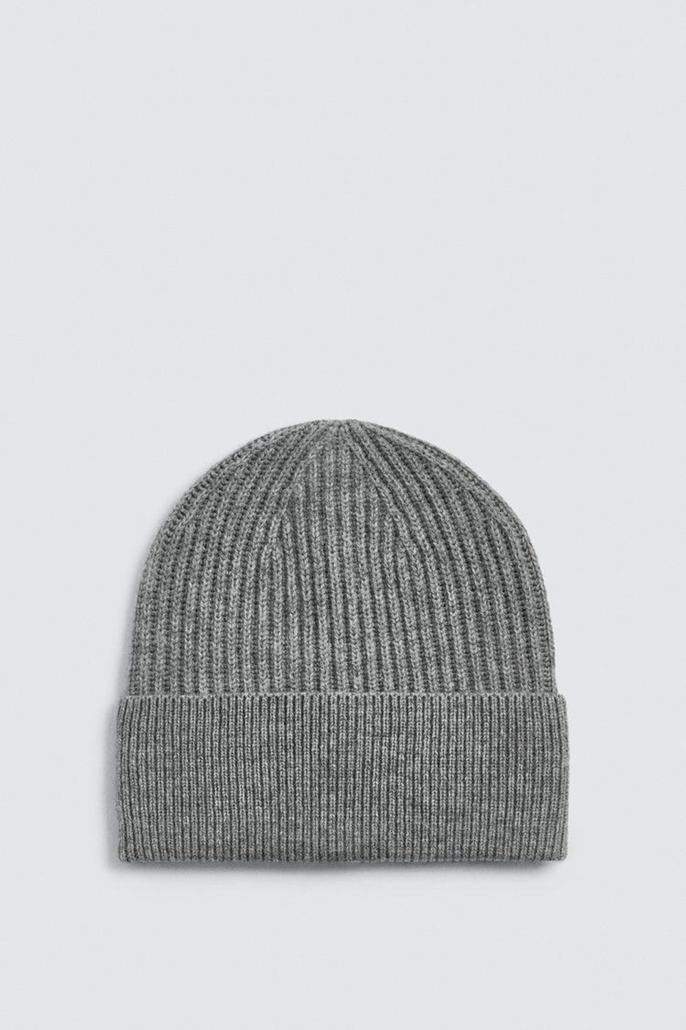 ZARA ШАПКА БИНИ ИЗ СМЕСОВОЙ ШЕРСТИ, СЕРЫЙ