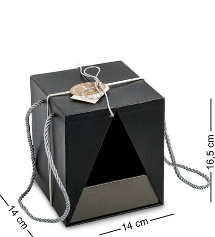 WG-98/1-B Коробка подарочная «Бабочка» цв.черный
