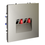 Розетка акустическая встраиваемая VOLTUM S70 4-местная, (шелк)