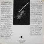 Krzysztof Penderecki / II Koncert Wiolonczelowy - The Second Cello Concerto (LP)