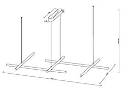 Люстра подвесная светодиодная Maytoni   MOD278PL-L50G3K