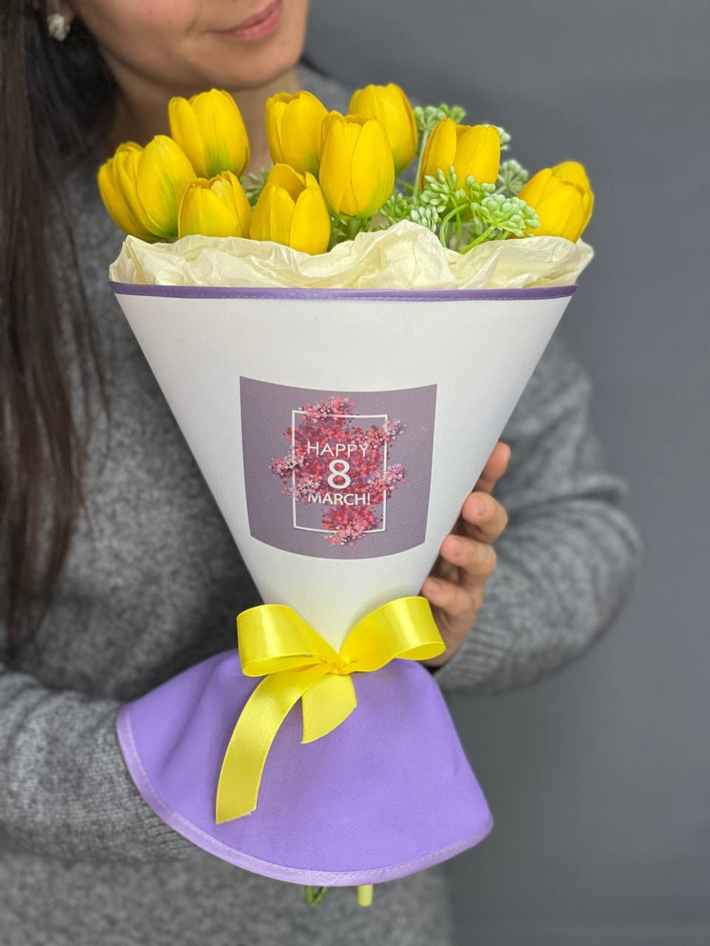 Платье для цветов 8 марта (круглая форма). Цвет юбки: Черничный