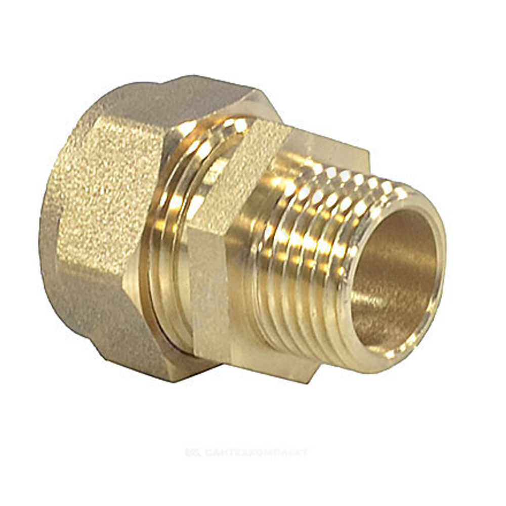 Муфта латунь 20Aх3/4" обжим/НР STAHLMANN SSML2003/4BEF