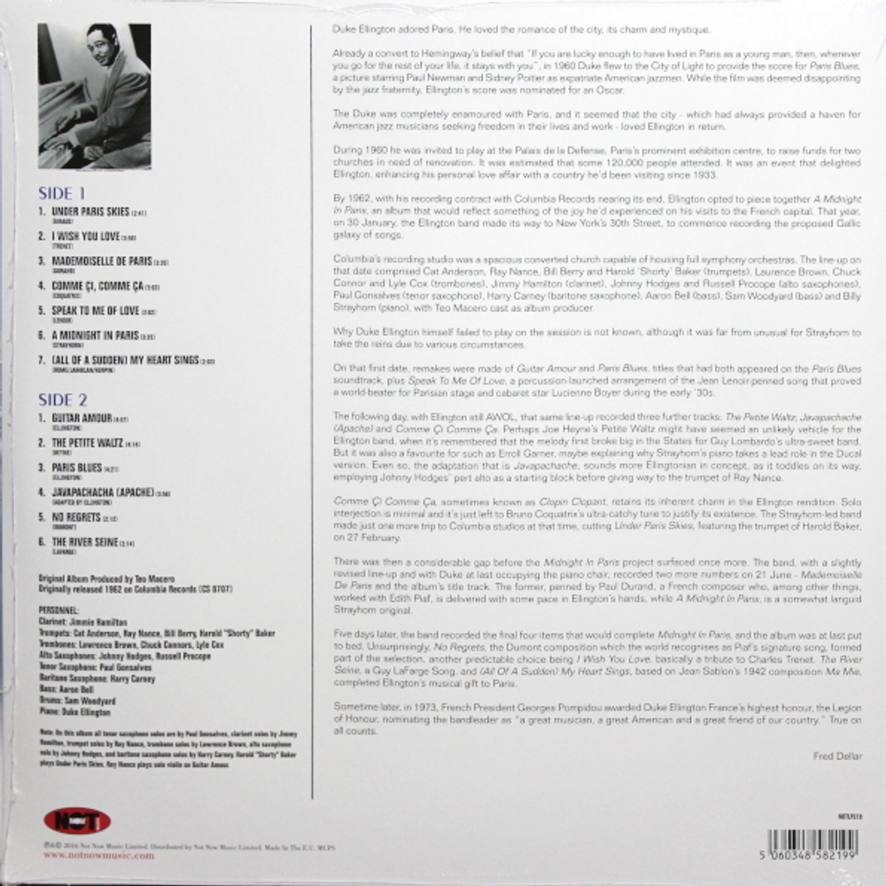 Duke Ellington And His Orchestra / Midnight In Paris (LP)