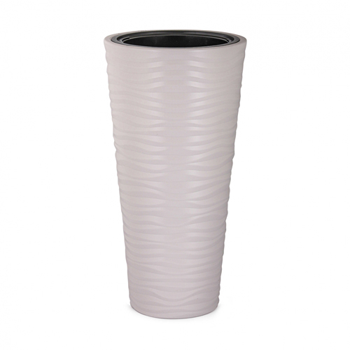 Кашпо напольное "Оазис" 63л со вставкой 13л светло беж .(уп.2) М8083 г.Октябрьский