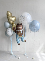 Набор шаров "Мишка в полосатых штанишках", дизайн №3