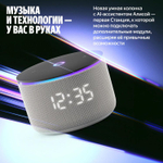 Умная колонка ЯНДЕКС Станция Мини 3 Про, 18Вт, с Алисой, серый Zigbee [yndx-00059gry]