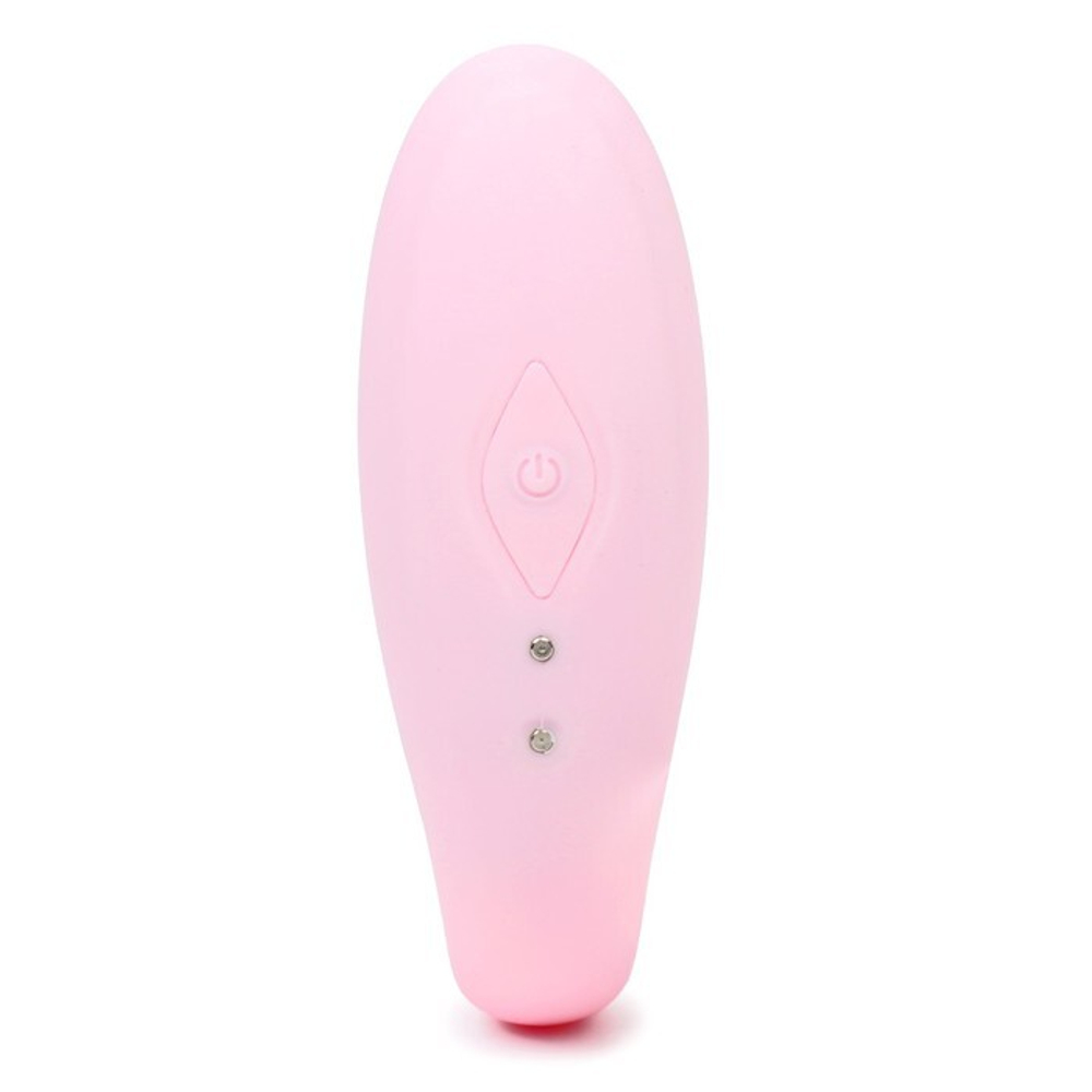 Нежно-розовый вибратор для пар с пультом ДУ (Цвет: нежно-розовый)
