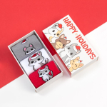 Набор носков "Новогодние котики" 3 пары, р-р 18-20 7985241 (KAFTAN)